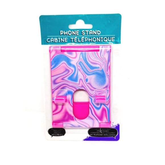 Pink Tie Dye Universal Adjustable Angle Phone Stand - Keep Your Phone Convenient - Picture 1 of 8